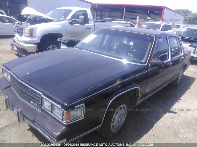 1G6CB6981F4217841 - 1985 CADILLAC FLEETWOOD PURPLE photo 2