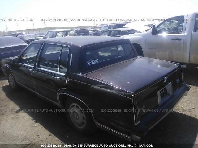 1G6CB6981F4217841 - 1985 CADILLAC FLEETWOOD PURPLE photo 3