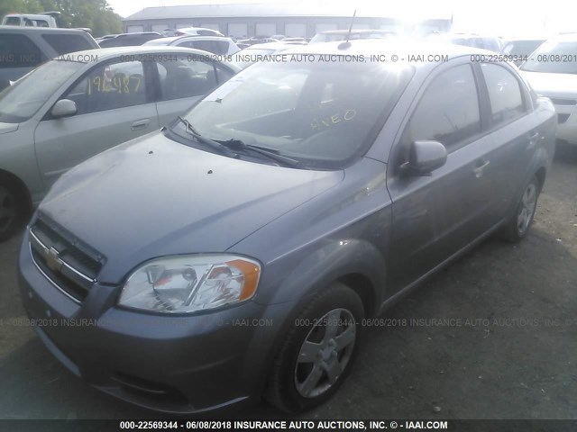 KL1TD5DE9AB052597 - 2010 CHEVROLET AVEO LS/LT 银色 照片 2