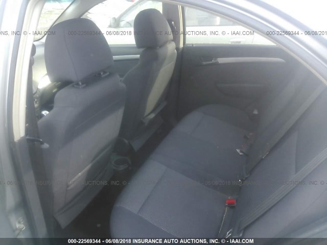 KL1TD5DE9AB052597 - 2010 CHEVROLET AVEO LS/LT SILVER photo 8