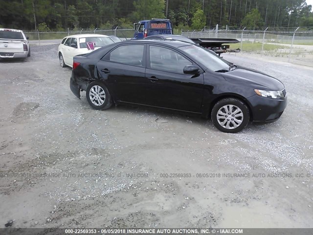 KNAFU4A22D5706852 - 2013 KIA FORTE EX BLACK photo 1