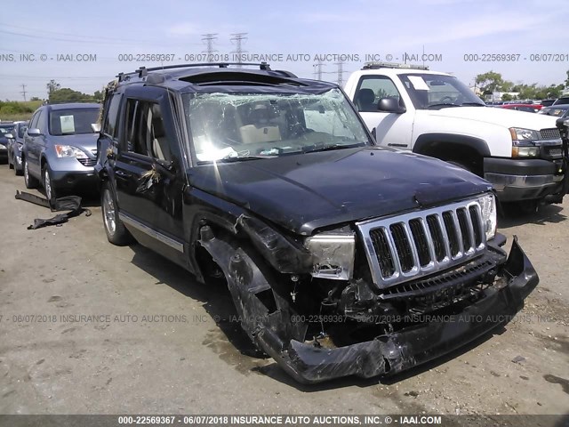 1J4RG5GT3AC153210 - 2010 JEEP COMMANDER LIMITED BLACK photo 1