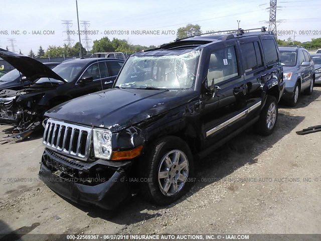 1J4RG5GT3AC153210 - 2010 JEEP COMMANDER LIMITED BLACK photo 2