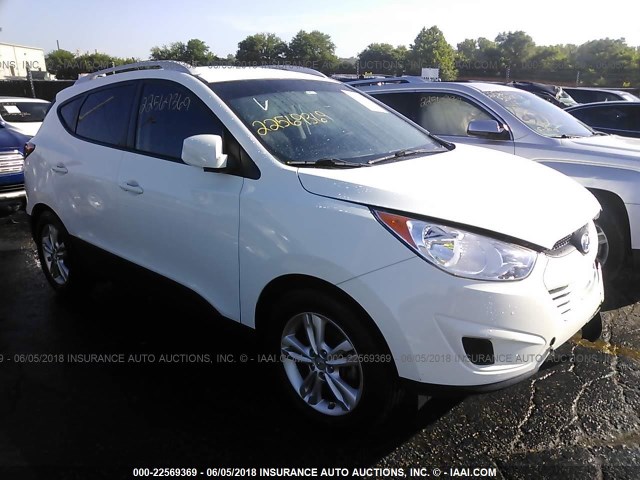 KM8JUCAC4BU207114 - 2011 HYUNDAI TUCSON GLS/LIMITED WHITE photo 1