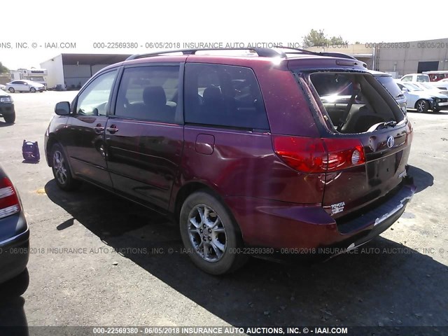 5TDZA22C96S564095 - 2006 TOYOTA SIENNA XLE/XLE LIMITED RED photo 3