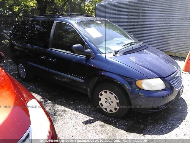 1C4GJ45361B154594 - 2001 CHRYSLER VOYAGER LX BLUE photo 1