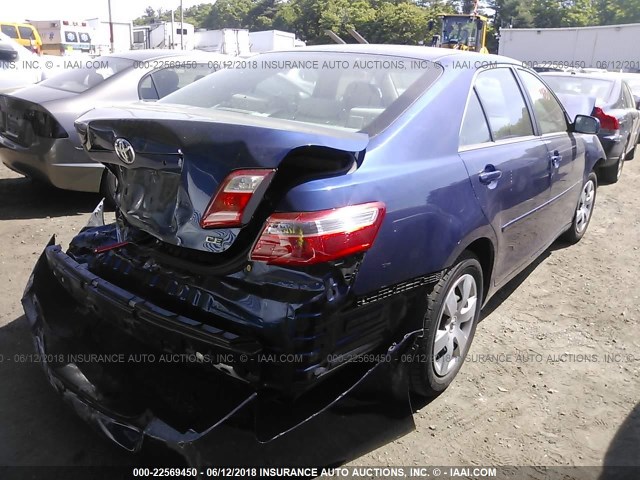 4T1BE46K87U029805 - 2007 TOYOTA CAMRY NEW GENERAT CE/LE/XLE/SE BLUE photo 4
