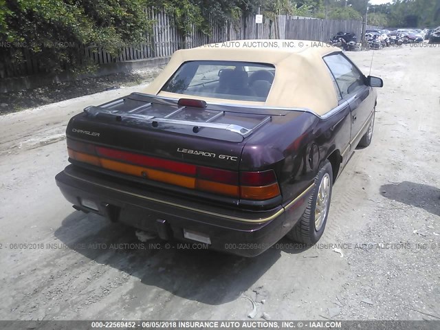 1C3EU4532SF682775 - 1995 CHRYSLER LEBARON GTC Күлгін фото 4