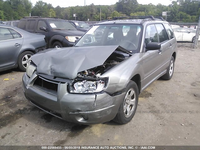 JF1SG63666H759291 - 2006 SUBARU FORESTER 2.5X GRAY photo 6