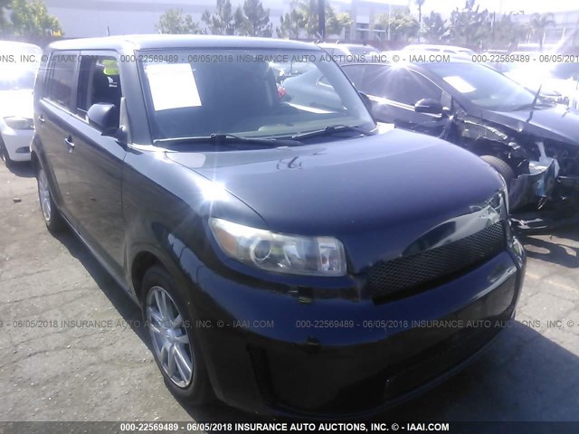 JTLKE50E681005782 - 2008 TOYOTA SCION XB შავი ფოტო 1