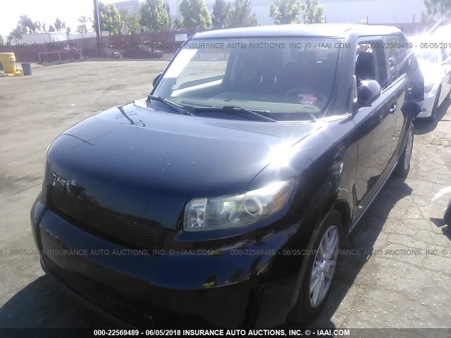 JTLKE50E681005782 - 2008 TOYOTA SCION XB შავი ფოტო 2