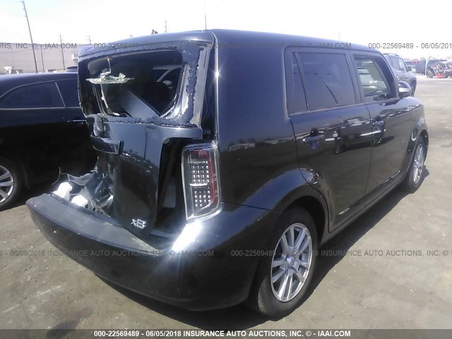 JTLKE50E681005782 - 2008 TOYOTA SCION XB შავი ფოტო 4