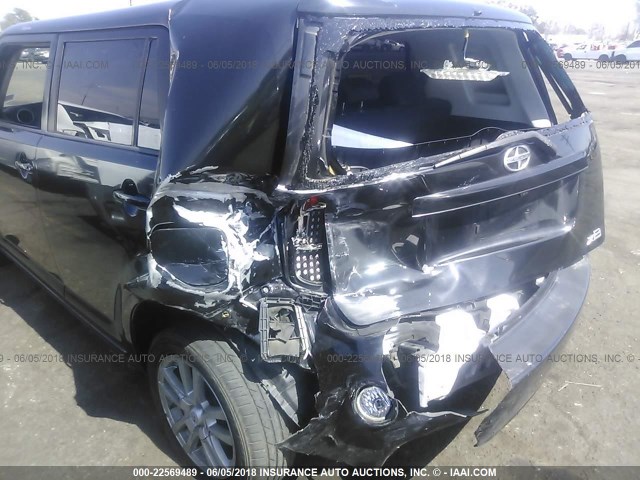 JTLKE50E681005782 - 2008 TOYOTA SCION XB შავი ფოტო 6