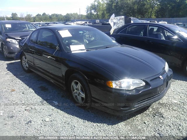 2G1WX15K319256784 - 2001 CHEVROLET MONTE CARLO SS შავი ფოტო 1
