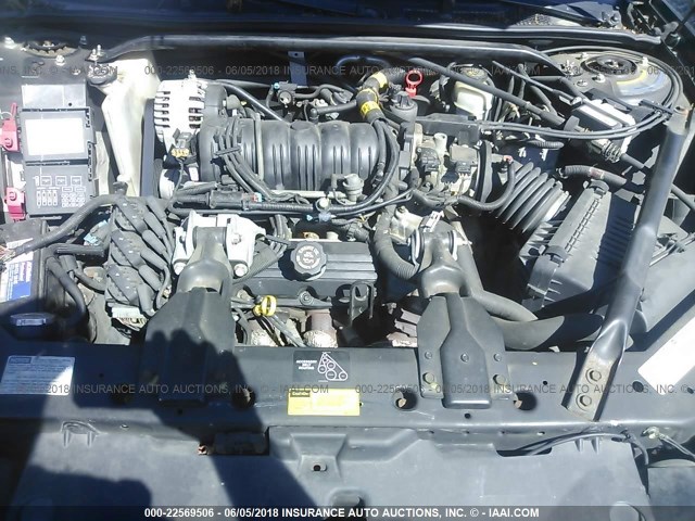 2G1WX15K319256784 - 2001 CHEVROLET MONTE CARLO SS შავი ფოტო 10