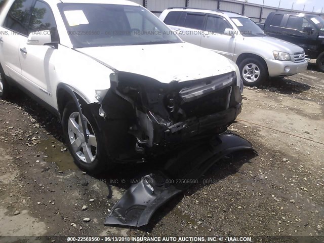 1GKER237X8J300297 - 2008 GMC ACADIA SLT-1 WHITE photo 6