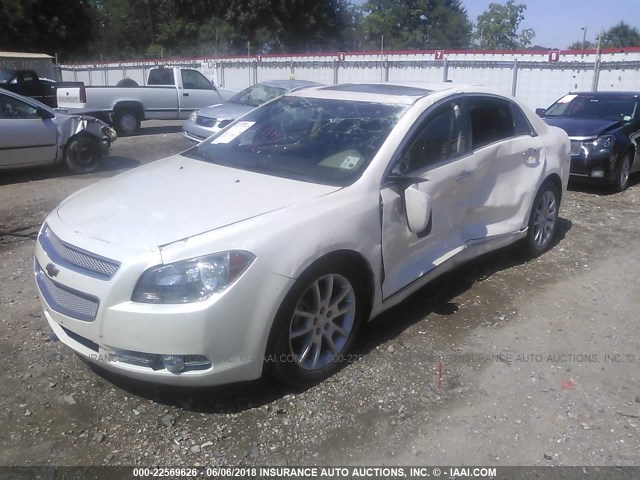 1G1ZG5E77CF287417 - 2012 CHEVROLET MALIBU LTZ CREAM photo 2