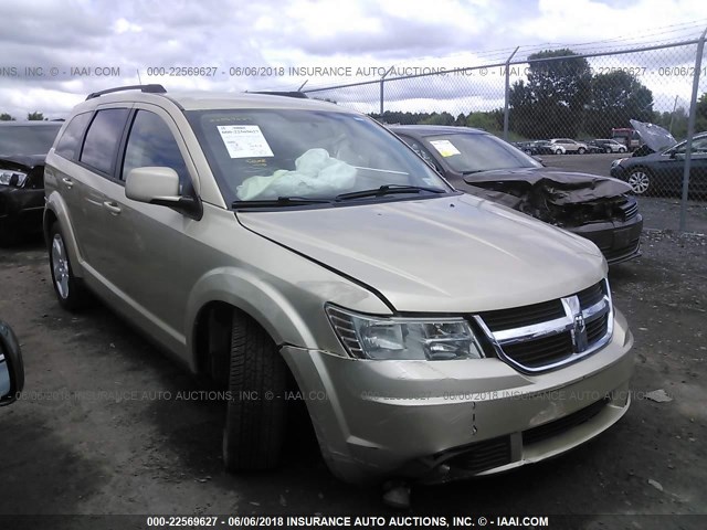 3D4PG5FV8AT138323 - 2010 DODGE JOURNEY SXT GOLD photo 1