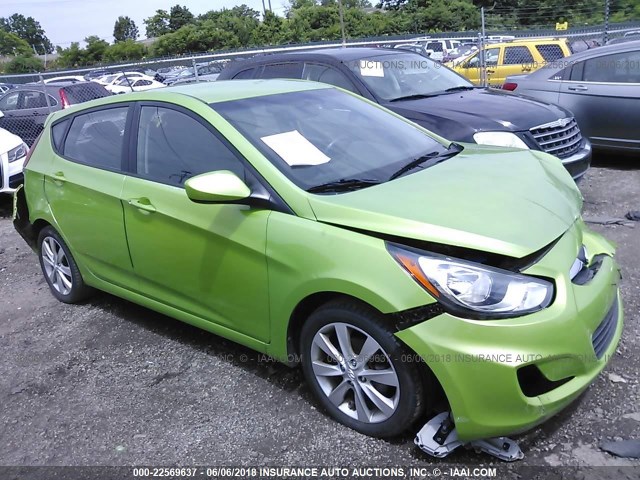 KMHCU5AE3CU052983 - 2012 HYUNDAI ACCENT GLS/GS/SE GREEN photo 1