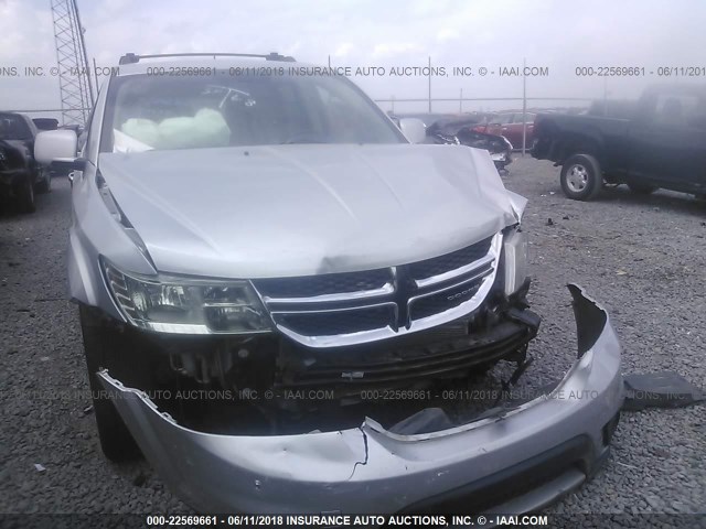 3C4PDCDG4CT199461 - 2012 DODGE JOURNEY CREW SILVER photo 6