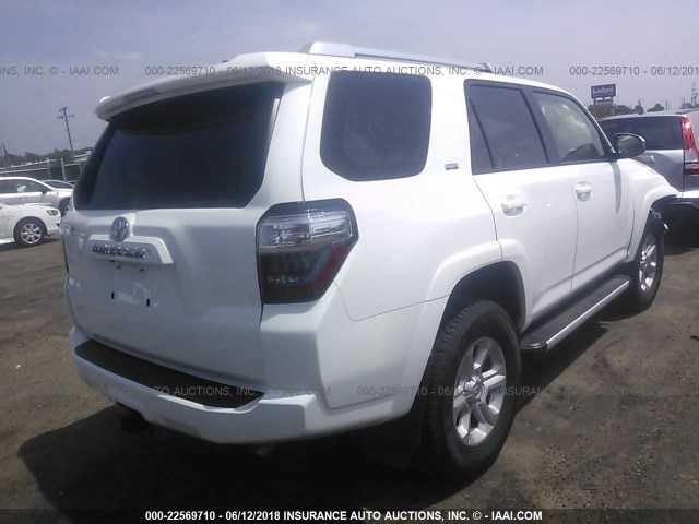 JTEBU5JR4G5404516 - 2016 TOYOTA 4RUNNER SR5 PREM/LTDL/TRAIL/TRD WHITE photo 4