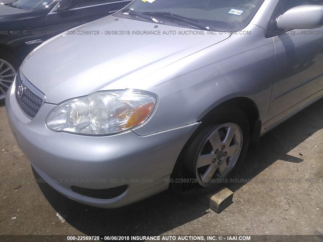 1NXBR30E07Z929941 - 2007 TOYOTA COROLLA CE/LE/S SILVER photo 6