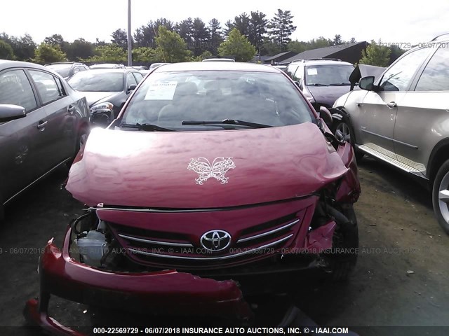 5YFBU4EE8DP159479 - 2013 TOYOTA COROLLA S/LE RED photo 6