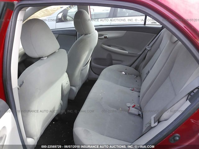 5YFBU4EE8DP159479 - 2013 TOYOTA COROLLA S/LE RED photo 8