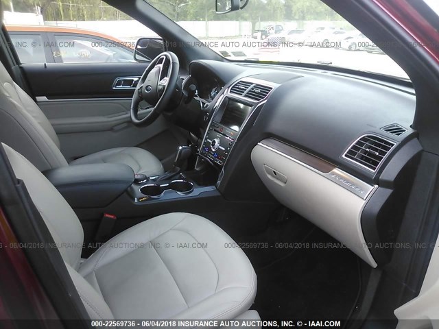 1FM5K8F86JGA85734 - 2018 FORD EXPLORER LIMITED Rot Foto 5