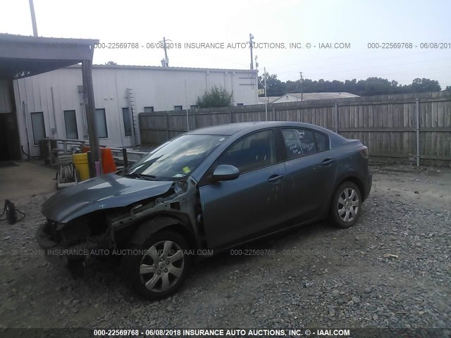 JM1BL1UF2B1363496 - 2011 MAZDA 3 I BLUE photo 2