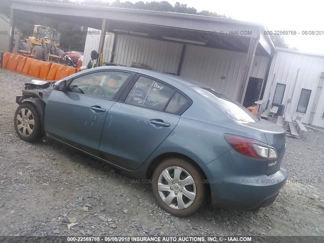 JM1BL1UF2B1363496 - 2011 MAZDA 3 I BLUE photo 3