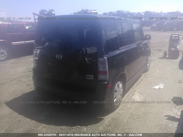 JTLKT334164094721 - 2006 TOYOTA SCION XB შავი ფოტო 4