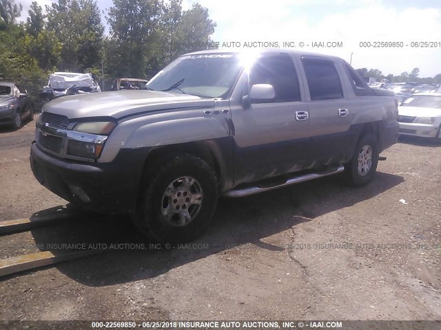 3GNEC13T03G151601 - 2003 CHEVROLET AVALANCHE C1500 GRAY photo 2