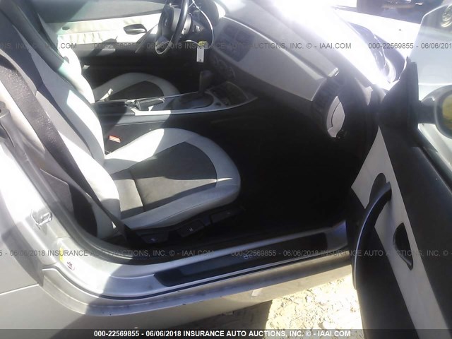 4USBT33483LS41124 - 2003 BMW Z4 2.5 SILVER photo 5