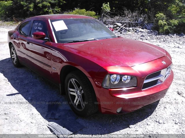 2B3KA53H56H401053 - 2006 DODGE CHARGER R/T RED photo 1