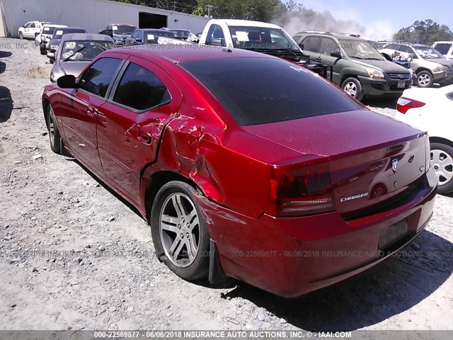 2B3KA53H56H401053 - 2006 DODGE CHARGER R/T RED photo 6
