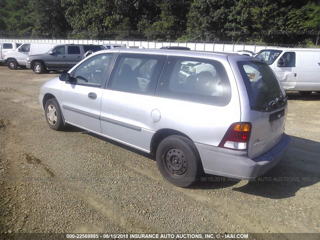 2FMZA50411BA33489 - 2001 FORD WINDSTAR LX SILVER photo 3