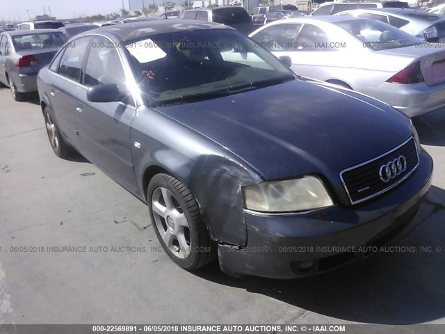 WAULT64B04N037672 - 2004 AUDI A6 3.0 QUATTRO GRAY photo 1