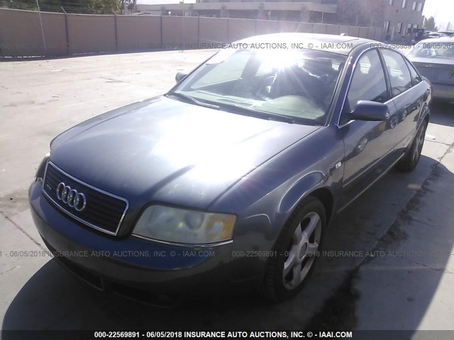 WAULT64B04N037672 - 2004 AUDI A6 3.0 QUATTRO GRAY photo 2