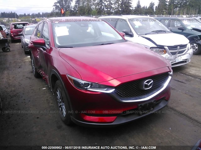 JM3KFBBL5H0159805 - 2017 MAZDA CX-5 SPORT RED photo 1