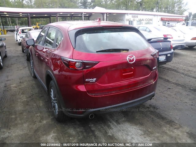 JM3KFBBL5H0159805 - 2017 MAZDA CX-5 SPORT RED photo 3