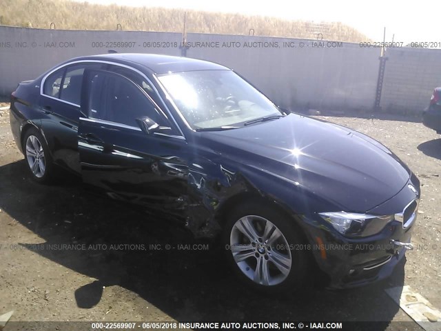 WBA8E1C52HK479939 - 2017 BMW 330E BLACK photo 1