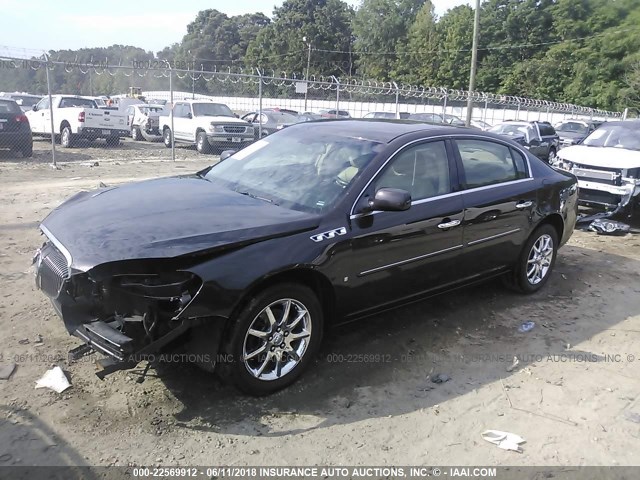 1G4HD57268U176787 - 2008 BUICK LUCERNE CXL BLACK photo 2