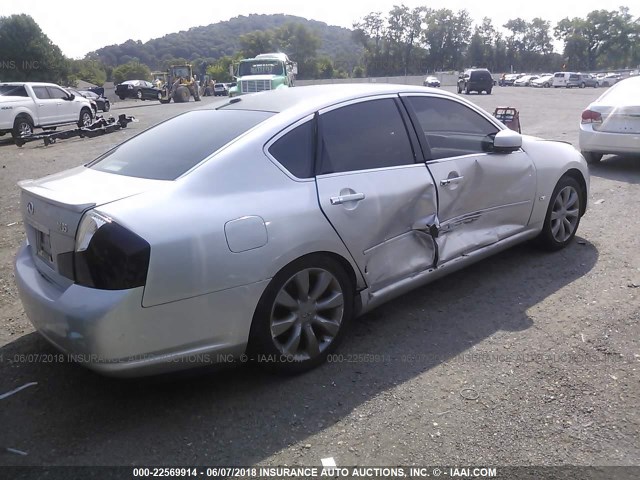 JNKAY01E56M105494 - 2006 INFINITI M35 SPORT SILVER photo 4