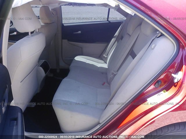4T4BF1FKXDR317337 - 2013 TOYOTA CAMRY L/SE/LE/XLE 红色 照片 8
