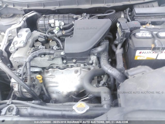 JN8AS58V78W108754 - 2008 NISSAN ROGUE S/SL GRAY photo 10