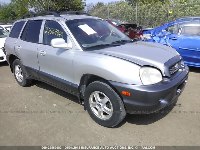 KM8SC73D22U308253 - 2002 HYUNDAI SANTA FE GLS/LX SILVER photo 1