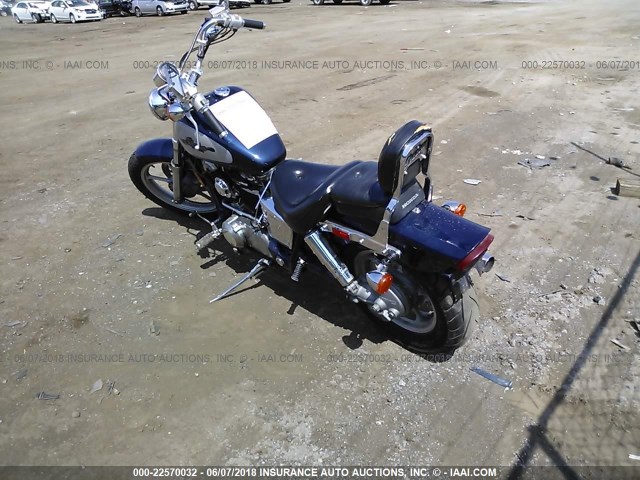 1HFSC1802LA500885 - 1990 HONDA VT1100 C BLUE photo 3