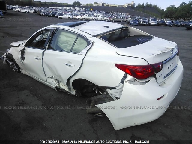 JN1BV7AR6FM411584 - 2015 INFINITI Q50 PREMIUM/SPORT WHITE photo 3