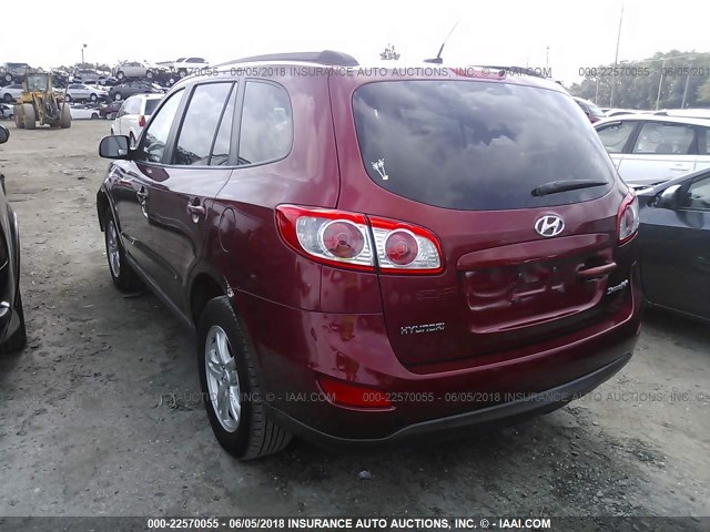 5NMSG3AB0AH401930 - 2010 HYUNDAI SANTA FE GLS RED photo 3